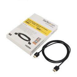 Cable de 2m HDMI 2.0, Cable HDMI Premium 4K 60Hz de Alta Velocidad con Ethernet, Cable HDMI Ultra HDMI, Cable de Video, Extremo