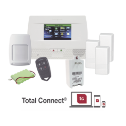 Panel de alarma inalámbrico autocontenido con pantalla touch l5210, integrable a casa inteligente usando servicio de total conne