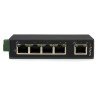 Switch Conmutador Industrial Ethernet de 5 Puertos RJ45 de Montaje en Riel DIN, 2 Capa compatible, 2.12W Power Consumption, Par