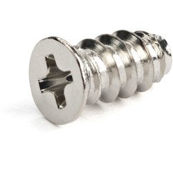 Tornillo M5 Paquete de 50, de 10mm para Gabinete de Ventilador de PC, Autorroscantes, Cabeza Plana/Philips, en Acero Plateado