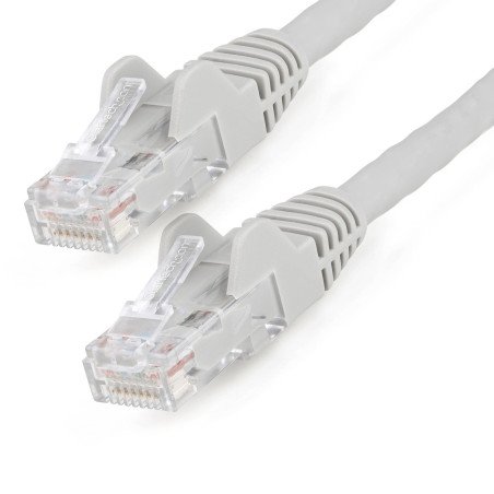 Cable de 7m CAT6 Ethernet, LSZH, Cable de Red RJ45 UTP de 10Gb 650MHz, PoE de 100W, sin Enganche ETL, Gris, 10Gbit/s, Cable de c
