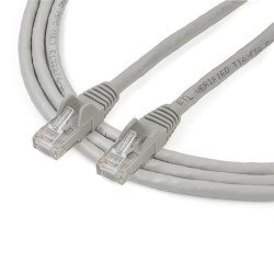 Cable de 2m Gris de Red Gigabit Cat6 Ethernet RJ45 sin Enganche, Snagless, Extremo Secundario: 1 x RJ-45 Network, Male, 6Gbit/s,