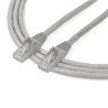 Cable de 2m Gris de Red Gigabit Cat6 Ethernet RJ45 sin Enganche, Snagless, Extremo Secundario: 1 x RJ-45 Network, Male, 6Gbit/s,