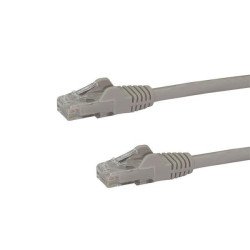 Cable de 5m Gris de Red Gigabit Cat6 Ethernet RJ45 sin Enganche, Snagless, Extremo Secundario: 1 x RJ-45 Network, Male, 10Gbit/s