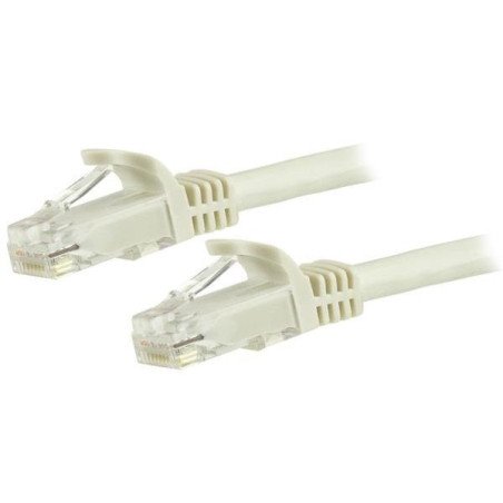 Cable de Red Ethernet Cat6 Sin Enganche de 5m Blanco, Cable Patch Snagless RJ45 UTP, Extremo Secundario: 1 x RJ-45 Network, Male