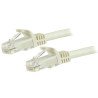 Cable de Red Ethernet Cat6 Sin Enganche de 5m Blanco, Cable Patch Snagless RJ45 UTP, Extremo Secundario: 1 x RJ-45 Network, Male