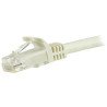 Cable de Red Ethernet Cat6 Sin Enganche de 5m Blanco, Cable Patch Snagless RJ45 UTP, Extremo Secundario: 1 x RJ-45 Network, Male