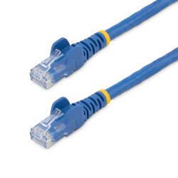 Cable de Red RJ45 Categoría 6 Azul de 4.5m, Paquete de 10 Unidades, con Conectores Sin Enganches, 24 AWG, Extremo Secundario: 1