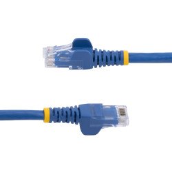 Cable de Red RJ45 Categoría 6 Azul de 1.5m, Paquete de 10 Unidades, con Conectores Sin Enganches, 24 AWG, Extremo Secundario: 1