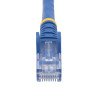 Cable de Red RJ45 Categoría 6 Azul de 1.5m, Paquete de 10 Unidades, con Conectores Sin Enganches, 24 AWG, Extremo Secundario: 1