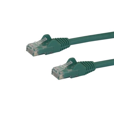 Cable de Red de 1.8m Verde Cat6 UTP Ethernet Gigabit RJ45 sin Enganches, Extremo Secundario: 1 x RJ-45 Network, Male, 10Gbit/s,