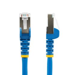 Cable de 3m de Red Ethernet CAT6a, Azul, LSZH, 10Gb, 500MHz, PoE++ de 100W, Snagless sin Pestillo, RJ-45, S/FTP, Extremo Secunda