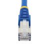 Cable de 3m de Red Ethernet CAT6a, Azul, LSZH, 10Gb, 500MHz, PoE++ de 100W, Snagless sin Pestillo, RJ-45, S/FTP, Extremo Secunda