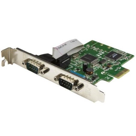 Tarjeta Serial PCI Express de 2 Puertos DB9 RS232 con UART 16C1050, Adaptador Interno Serial PCI-E, PCI Express x1, PC, Linux, 2