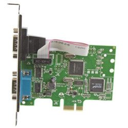 Tarjeta Serial PCI Express de 2 Puertos DB9 RS232 con UART 16C1050, Adaptador Interno Serial PCI-E, PCI Express x1, PC, Linux, 2
