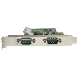 Tarjeta Serial PCI Express de 2 Puertos DB9 RS232 con UART 16C1050, Adaptador Interno Serial PCI-E, PCI Express x1, PC, Linux, 2
