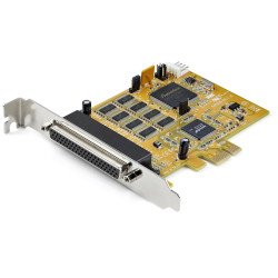 Tarjeta Serial PCI Express 8 puertos Controladora, Adaptador PCIe RS232 DB9, UART 16C1050, Protección ESD 15kV, Win/Linux