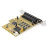 Tarjeta Serial PCI Express 8 puertos Controladora, Adaptador PCIe RS232 DB9, UART 16C1050, Protección ESD 15kV, Win/Linux, PCI E