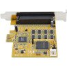 Tarjeta Serial PCI Express 8 puertos Controladora, Adaptador PCIe RS232 DB9, UART 16C1050, Protección ESD 15kV, Win/Linux, PCI E