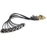 Tarjeta Serial PCI Express 8 puertos Controladora, Adaptador PCIe RS232 DB9, UART 16C1050, Protección ESD 15kV, Win/Linux, PCI E