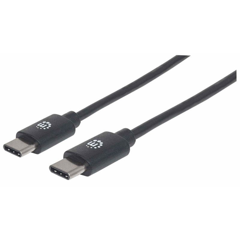 Cable USB c Manhattan de alta velocidad c macho, c macho 1.0 m (3ft) c