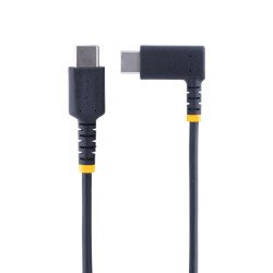 Cable 15cm USB C Acodado en Ángulo Recto, PD 60W, 3A, Cable USB-C de Carga Rápida, de Alta Resistencia, USB 2.0 Tipo C