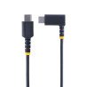 Cable 15cm USB C Acodado en Ángulo Recto, PD 60W, 3A, Cable USB-C de Carga Rápida, de Alta Resistencia, USB 2.0 Tipo C, Extremo