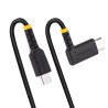 Cable 15cm USB C Acodado en Ángulo Recto, PD 60W, 3A, Cable USB-C de Carga Rápida, de Alta Resistencia, USB 2.0 Tipo C, Extremo