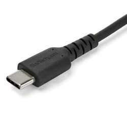 Cable de 1m de Carga USB A a USB C, de Carga Rápida USB 2.0 a USB Tipo C Revestimiento TPE de Fibra de Aramida M/M 3A Negro