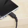 Cable de 1m de Carga USB A a USB C, de Carga Rápida USB 2.0 a USB Tipo C Revestimiento TPE de Fibra de Aramida M/M 3A Negro