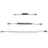 Cable de 50cm USB a Lightning en Espiral con Certificación MFi Negro, Cable Lightning en Espiral de Carga para iPhone