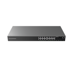 Switch GrandStream GWN7802P gigabit Poe+ administrable, 16 puertos 10, 100, 1000 Mbps + 4 puertos SFP uplink, hasta 240w, compat