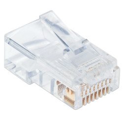 Plug RJ45 Intellinet cat 5e UTP sólido línea pro. 100 piezas