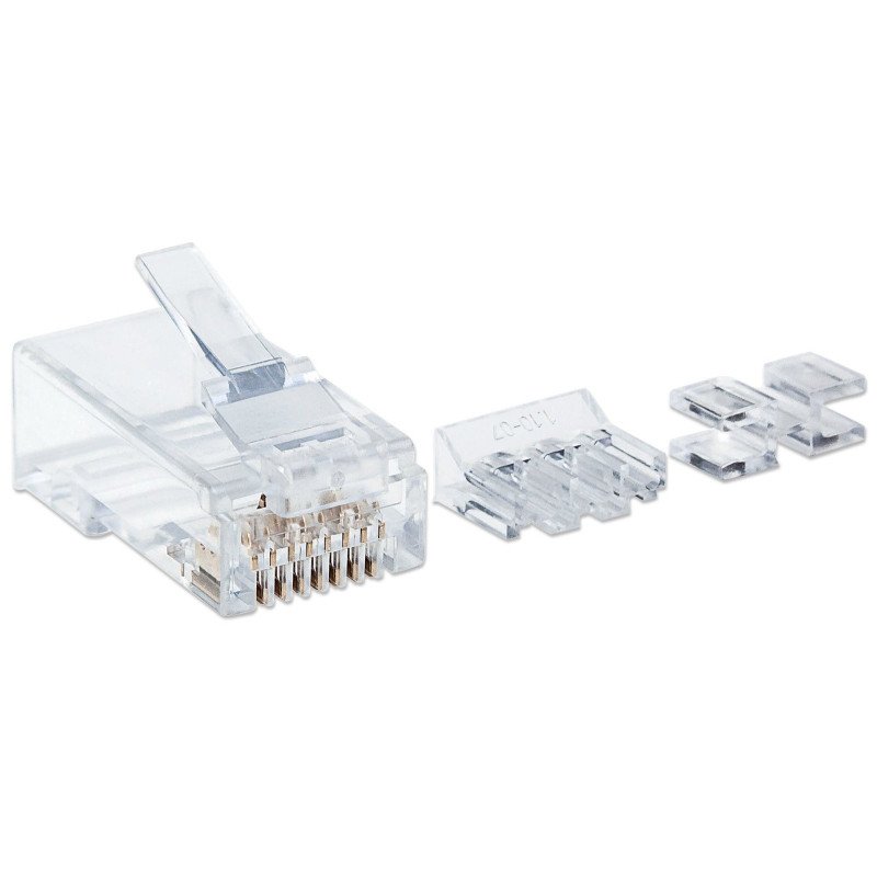 Plug RJ45 Intellinet Cat 6a UTP sólido pro con 80 piezas