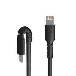Cable Resistente USB-C a Lightning de 1 m Negro, Cable de Sincronización y Carga para iPhone/iPad, Certificado MFi de Apple