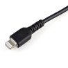 Cable Resistente USB-A a Lightning de 30 cm Negro, Cable de Sincronización/Carga para iPhone/iPad, Certificado MFi de Apple, Ext
