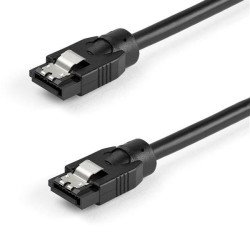Cable SATA Redondo 0.3m, Conectores de Cierre, 6Gbs, Alimentación DD SATA, Extremo Secundario: 1 x 7-pin SATA 3.0