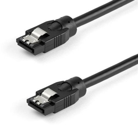 Cable SATA Redondo 0.6m, Conectores de Cierre, 6Gbs, Alimentación DD SATA, Extremo Secundario: 1 x 7-pin SATA 3.0