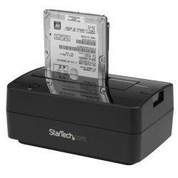 Docking Station USB 3.1 (10Gbps) / eSATA a SATA III de 1 Bahía para Discos Duros y SSDs 2.5/3.5" con Bahía de Carga Superior