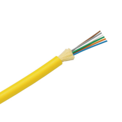 Cable de Fibra Óptica de 12 hilos, Monomodo OS2 9/125, Interior, Tight Buffer 900um, No Conductiva (Dieléctrica), OFNP (Plenum),