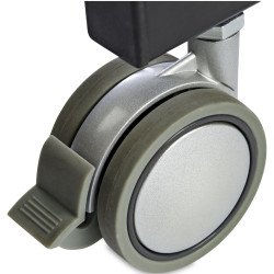 Escritorio Móvil de Trabajo de Pie, Mesa Ergonómica/Portátil, Ajuste de Altura, Estación/Carro con Ruedas para PC/Laptop