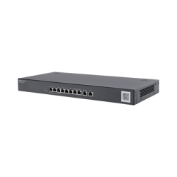 Router administrable, 6 puertos LAN y 3 puertos LAN/WAN gigabit y 1 Puerto WAN gigabit, hasta 300 clientes con desempeño de 1.5