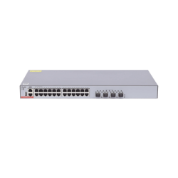 Switch Administrable Capa 3 con 24 puertos Gigabit + 4 SFP+ para fibra 10Gb, gestión gratuita desde la nube.