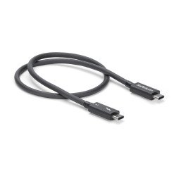 Cable Thunderbolt 3 Pasivo 50cm, 40Gbps, PD 100W, 5K, Certificado, Compatible USB4 / Modo Alt DP, Thunderbolt 4, USB-C, Extremo
