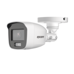 Bala turbohd 2 megapíxel (1080p), micrófono integrado, imagen a color 24, 7, lente 2.8 mm, metal, luz blanca 20 m, exterior IP66