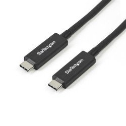 Cable de 1m Thunderbolt 3 USB C (40 Gbps), Cable Compatible con Thunderbolt y USB, Extremo Secundario: 1 x 24-pin USB 3.1 Type C