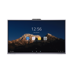 Pantalla interactiva touch de 65" Android 11, cámara web 8 MP, resolución 4k, bocinas integradas, entradas HDMI y VGA, incluye 2