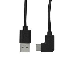 Cable de 1m USB-A a USB-C Acodado a la Derecha, Cable Adaptador USB A a USB Tipo C en Ángulo a la Derecha