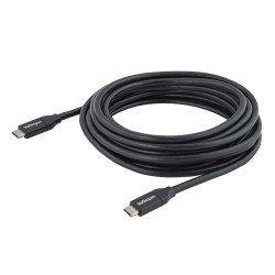 Cable USB-C de 4 metros con Capacidad para Entrega de Potencia (5A), USB 2.0, Certificado, Extremo Secundario: 1 x 24-pin USB