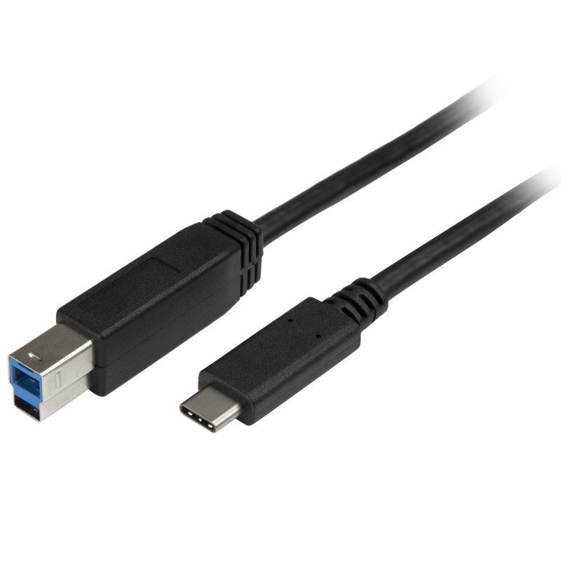 Cable Adaptador de 2m USB Tipo C a USB B USB 3.0 5Gbps, Cable de Impresora USB C a USB Tipo B, Extremo Secundario: 1 x 9-pin U